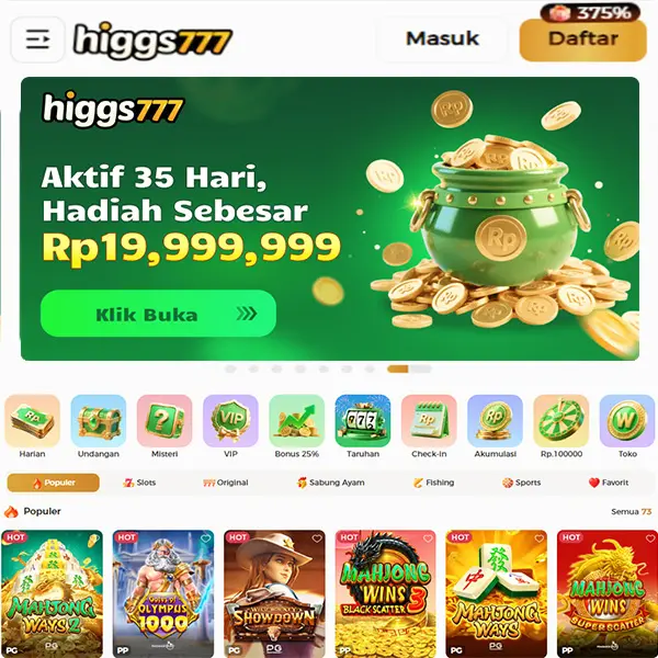 higgs777 Masuk