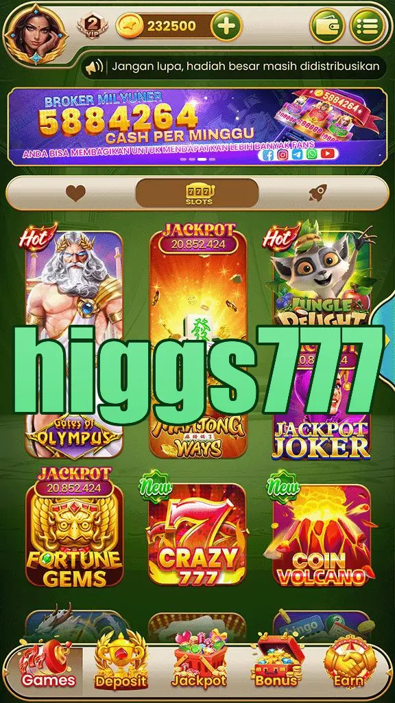 higgs777 Tangkapan Layar - APK Resmi